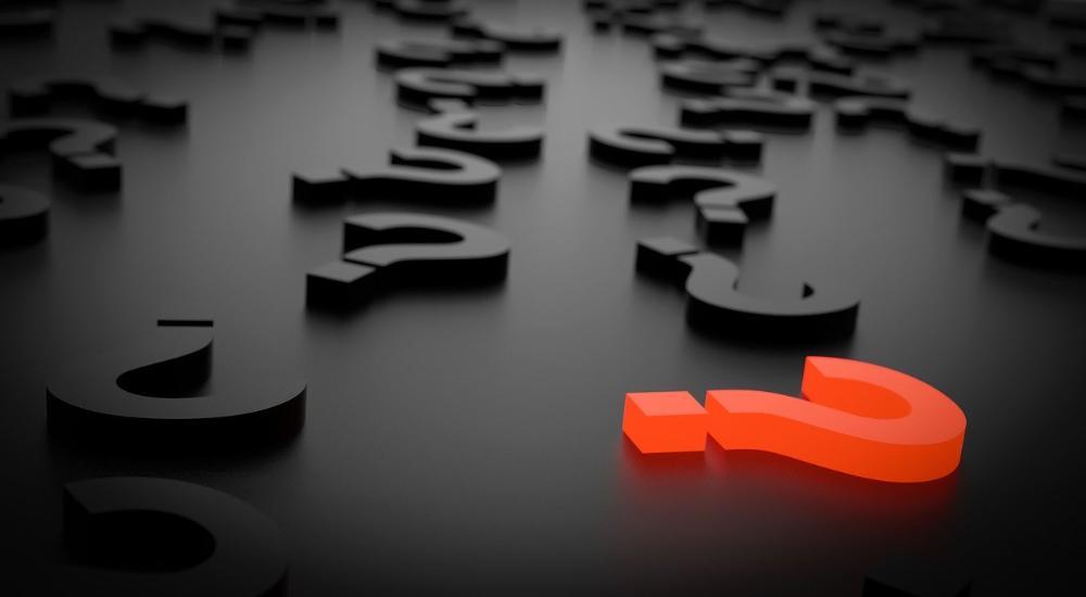 graphic of question marks laying on the ground