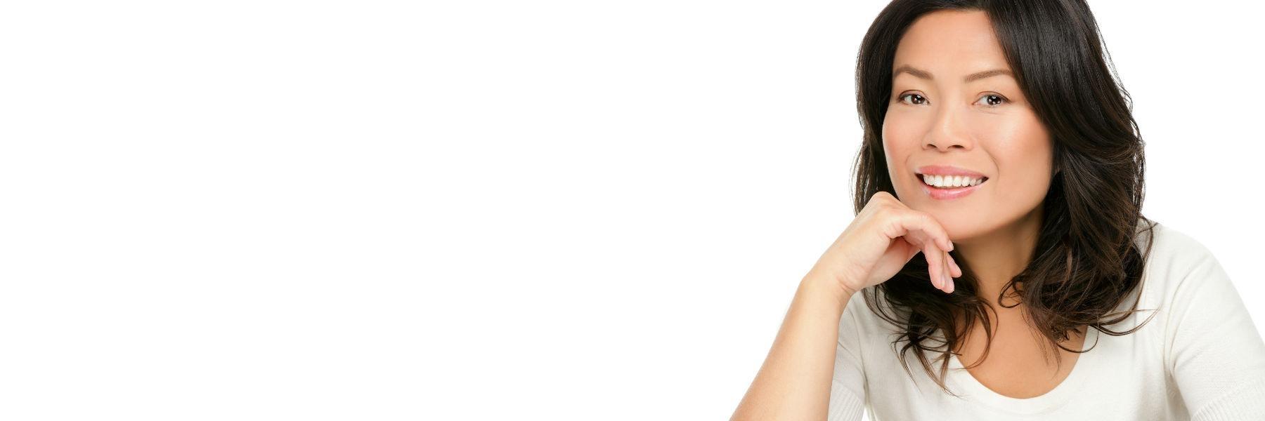 woman smiling
